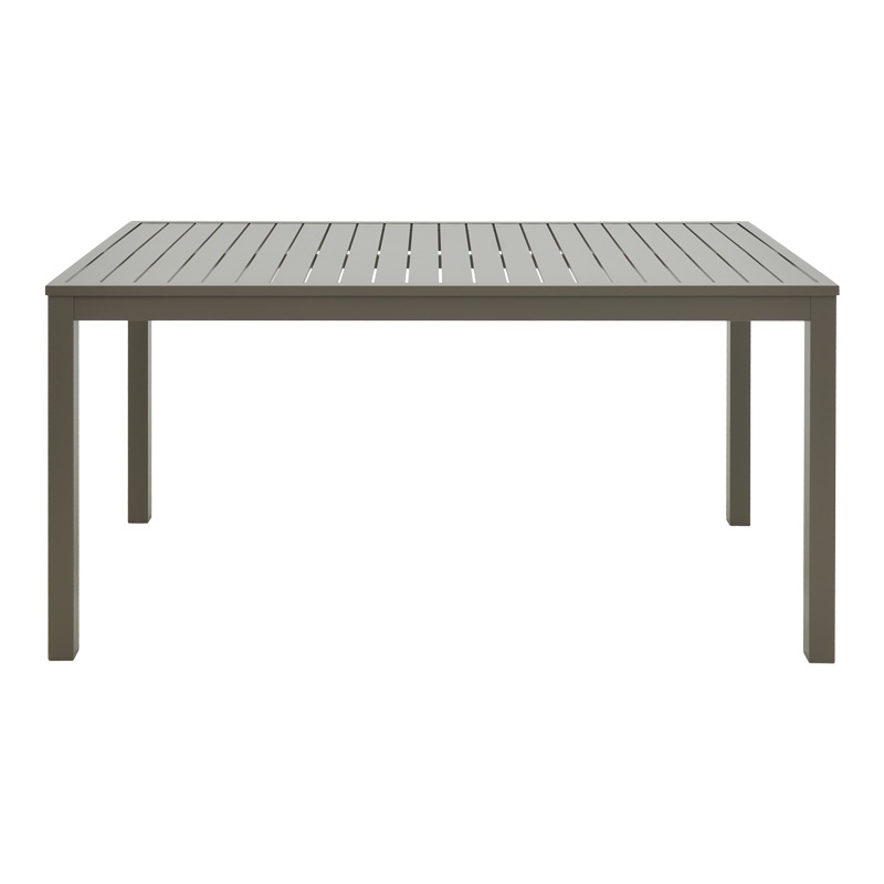Masă de exterior din aluminiu Model Kliton, Champagne, 150x80x74 cm - 1 | YEO