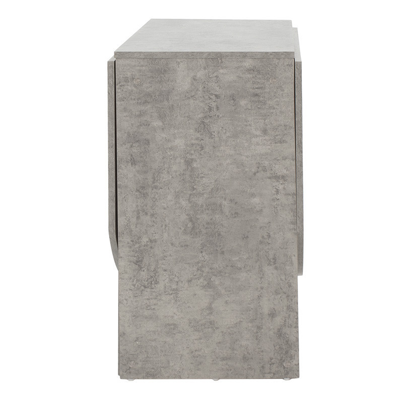 Masa Extensibila Model Deandre, 43-160x80x76.5 cm, Gri marmorat - 2 | YEO