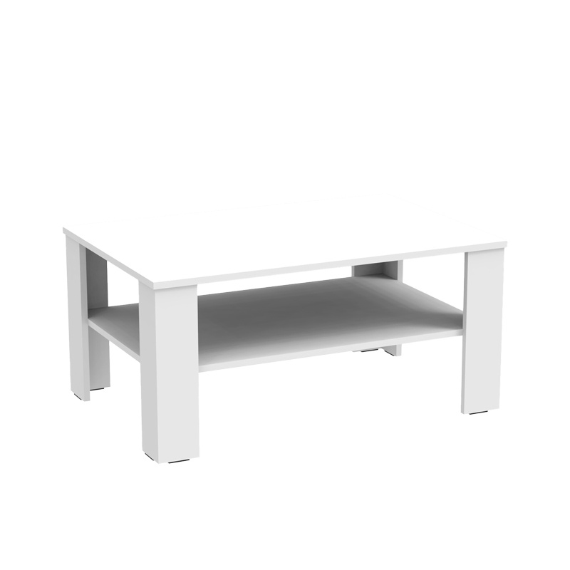 Masuta de Cafea Model Khofi, Alb, 90x60x42.3 cm