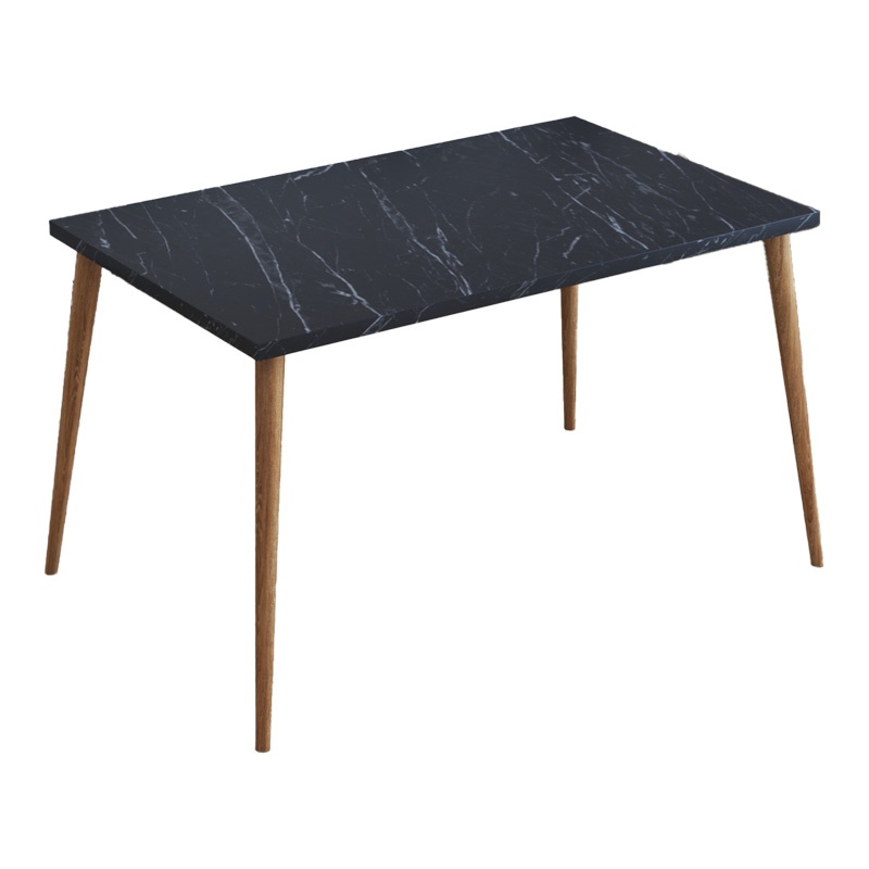 Masuta de Cafea Model Lonna, Negru marmorat, 70x45x42 cm