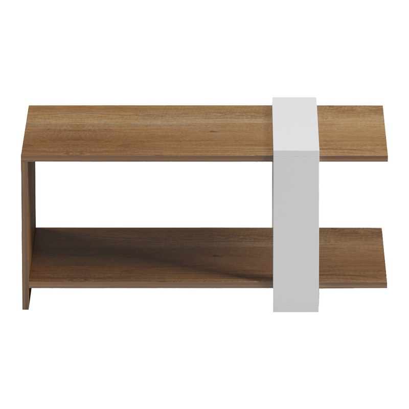Masuta de Cafea Model Masasi, Natur/Alb, 80x50x35 cm - 1 | YEO