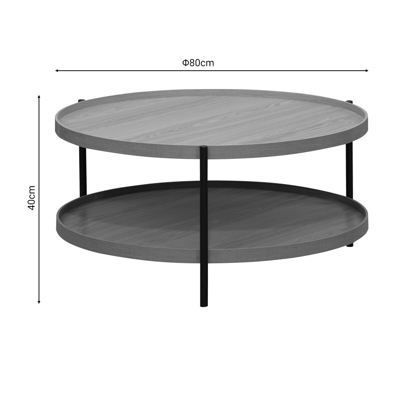 Masuta de Cafea Model Portogie, Natur, D80x40 cm - 3 | YEO