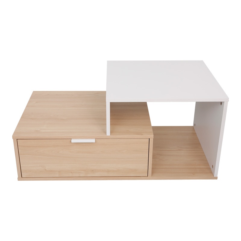 Masuta de Cafea Model Vople, Natur/Alb, 90x50x40 cm - 2 | YEO