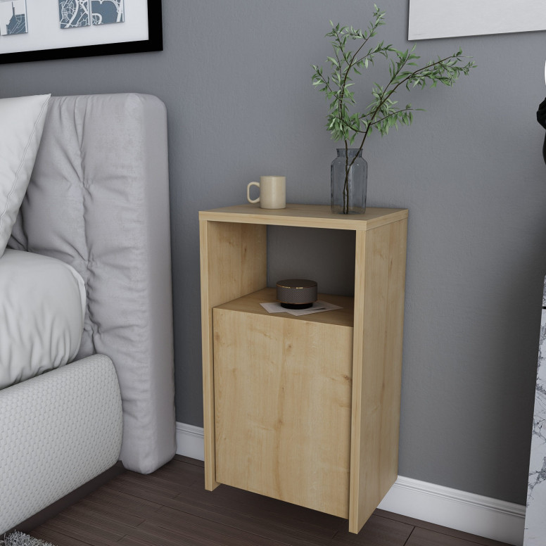 Noptiera Model Terry, Stejar, 36x25.3x61.4cm - 2 | YEO