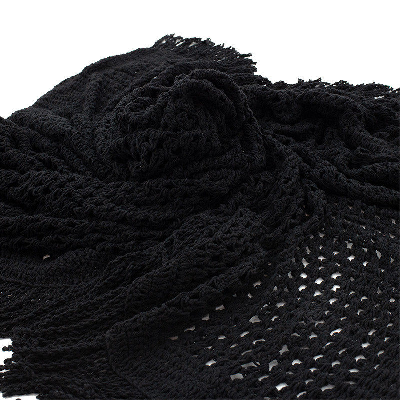 Parasolar Roof macrame negru 4x4m - 4 | YEO