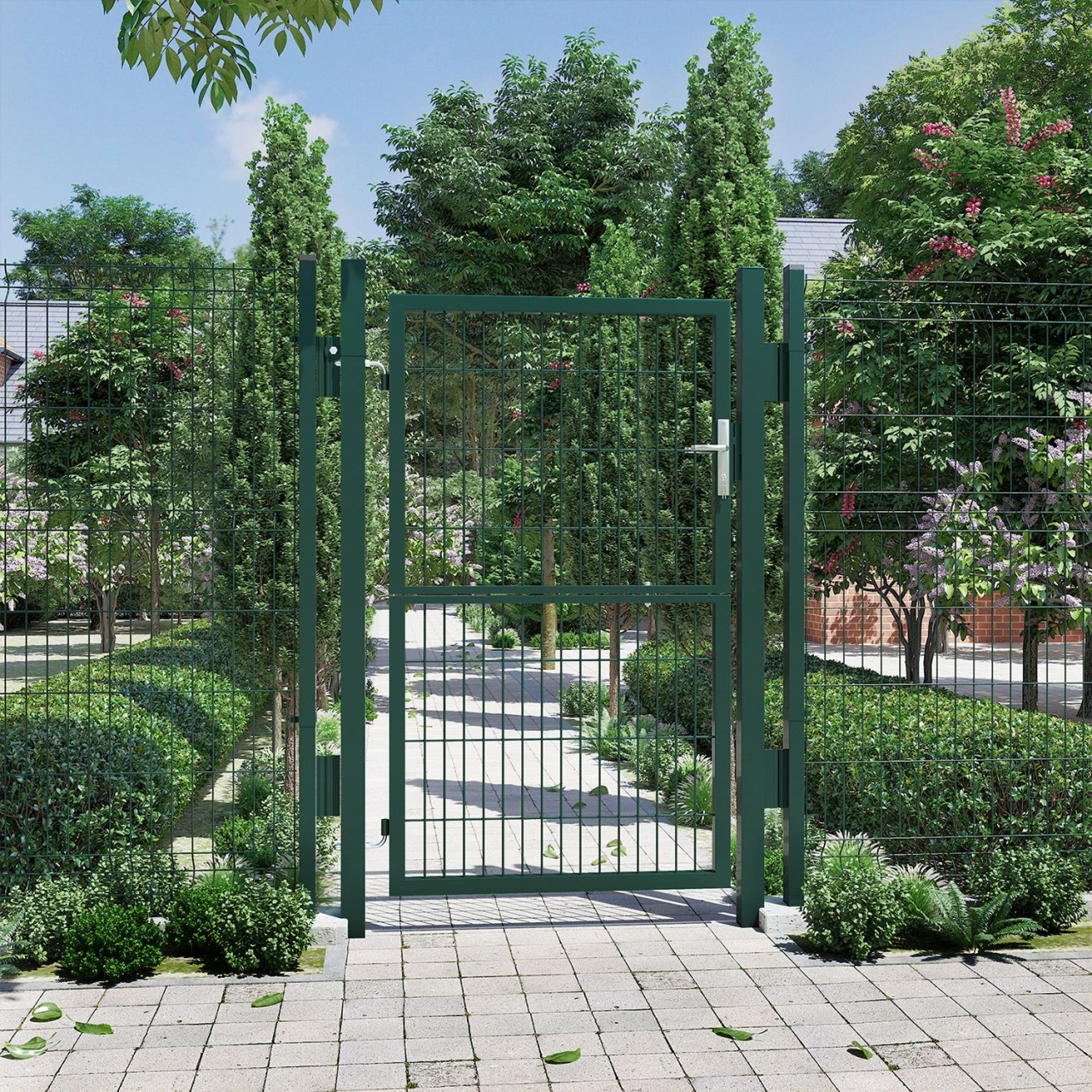 Poarta pentru gradina Songmics Verde 200x12 cm
