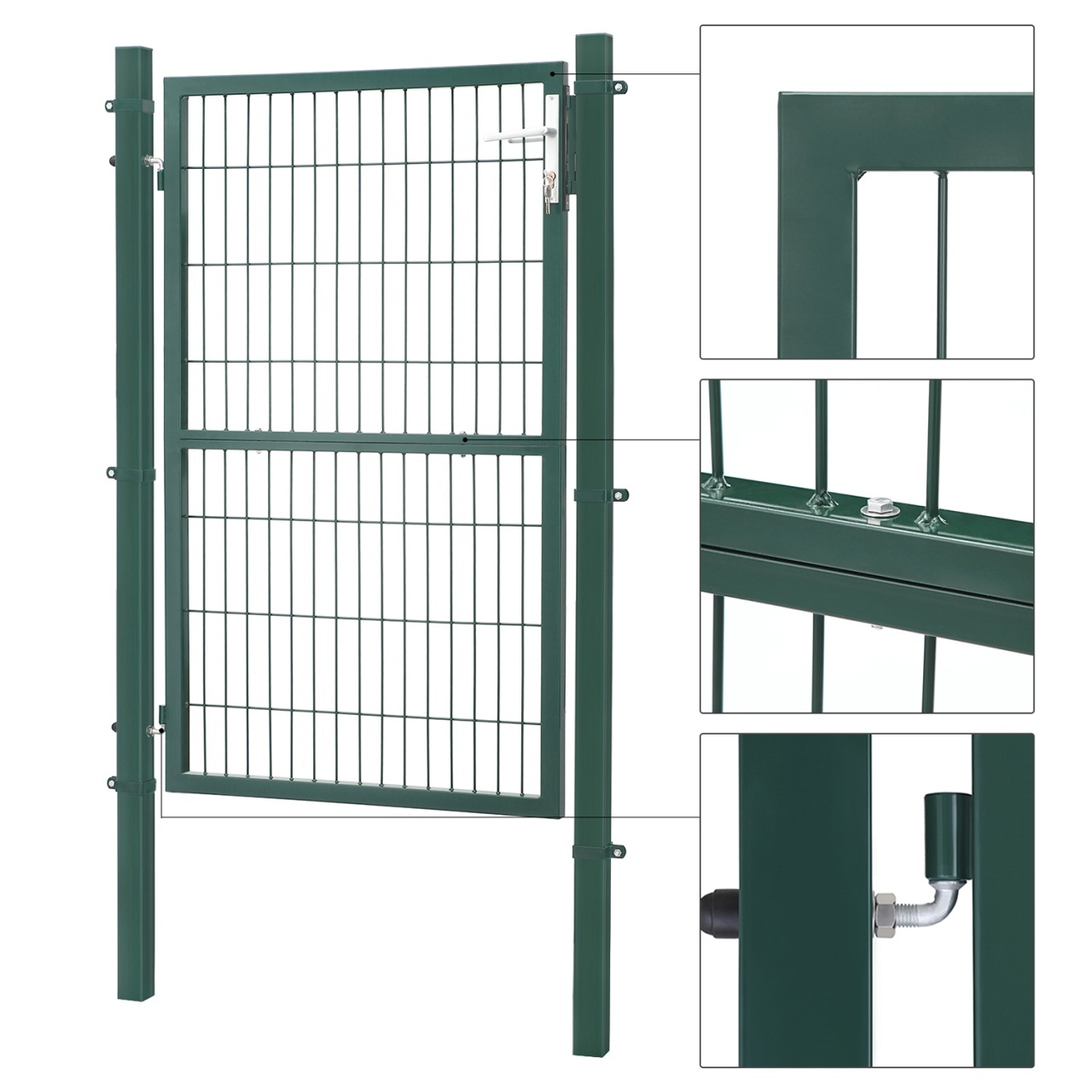 Poarta pentru gradina Songmics Verde 200x12 cm - 3 | YEO