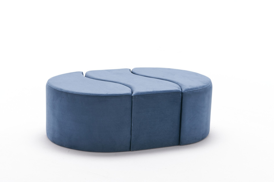 Pouf Alya, Albastru - 2 | YEO