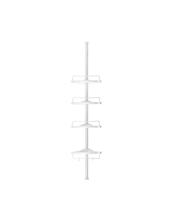 Raft de colt pentru baie, Songmics, 85-305 cm, BCB001A, Alb