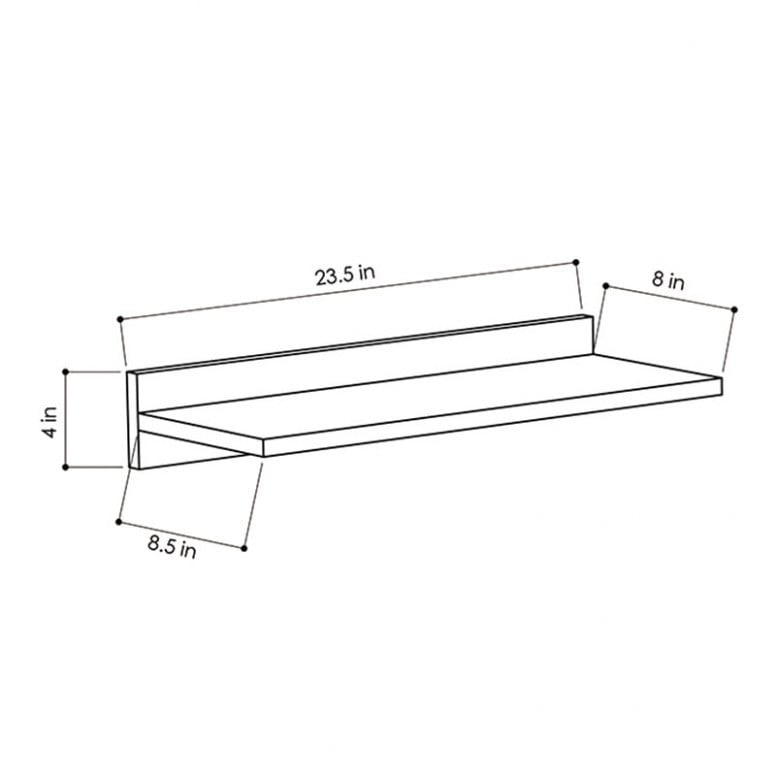 Raft Suspendat Model Aziel, Nuc, 60x22x10 cm