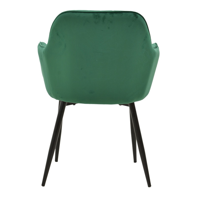 Scaun cu Brate Model Noor, Verde/Negru , 58x58x86 cm - 4 | YEO