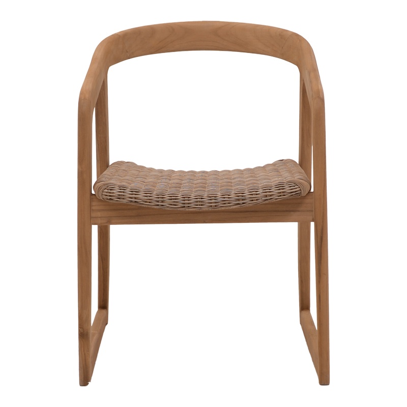 Scaun cu Brate Model Somalia, Natur/Maro, 57x62x80 cm - 3 | YEO