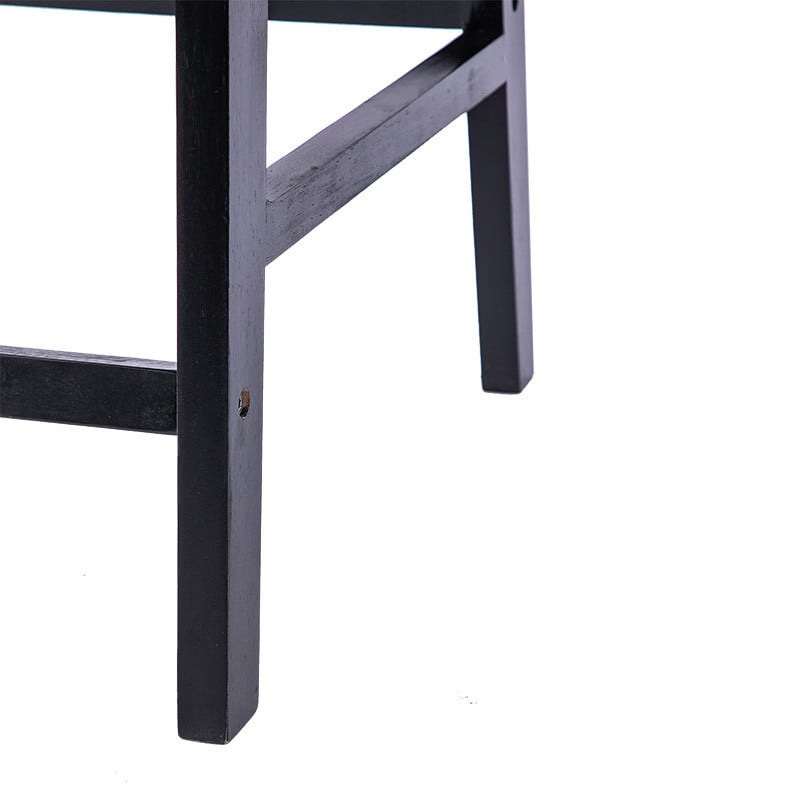 Scaun de bar Model Ridley, Negru, 48x61x87 cm