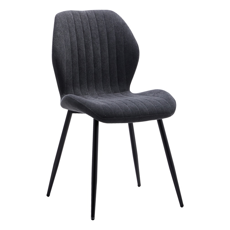 Scaun Model Fersity, Gri inchis/Negru, 48x56.5x58.5 cm