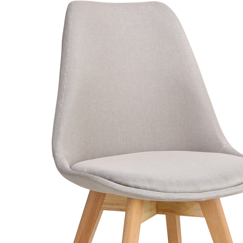 Scaun Model Gaston, Bej/Natur, 48x55x83 cm - 4 | YEO