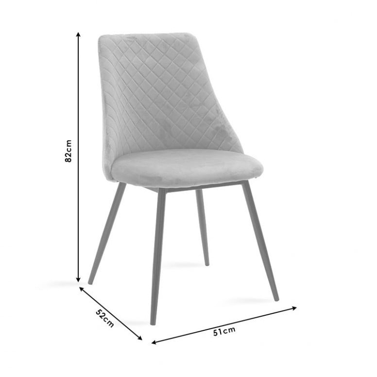 Scaun Model Giselle, Roz prafuit/Negru/Auriu, 51x52x82 cm