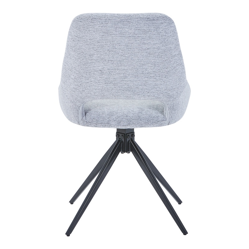 Scaun Model Luciano, Gri/Negru, 52.5x54x85 cm - 3 | YEO