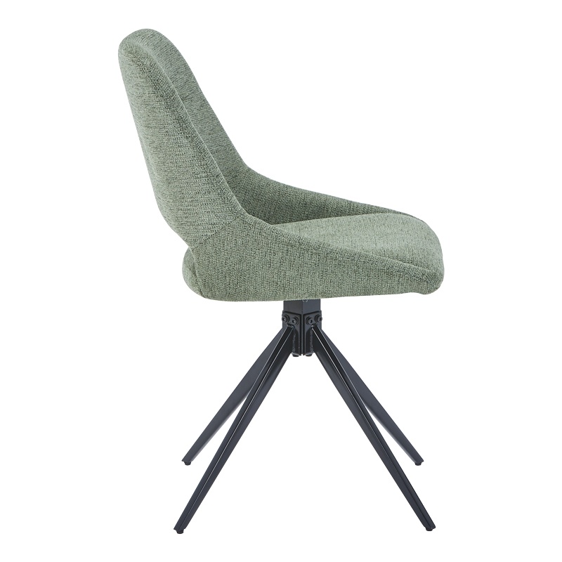 Scaun Model Luciano, Verde/Negru, 52.5x54x85 cm - 1 | YEO