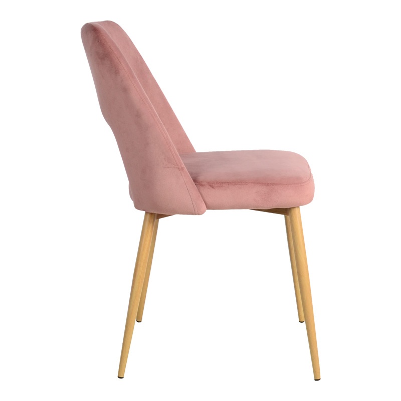 Scaun Model Murde, Rose/Natur, 48.5x61x89 cm - 2 | YEO