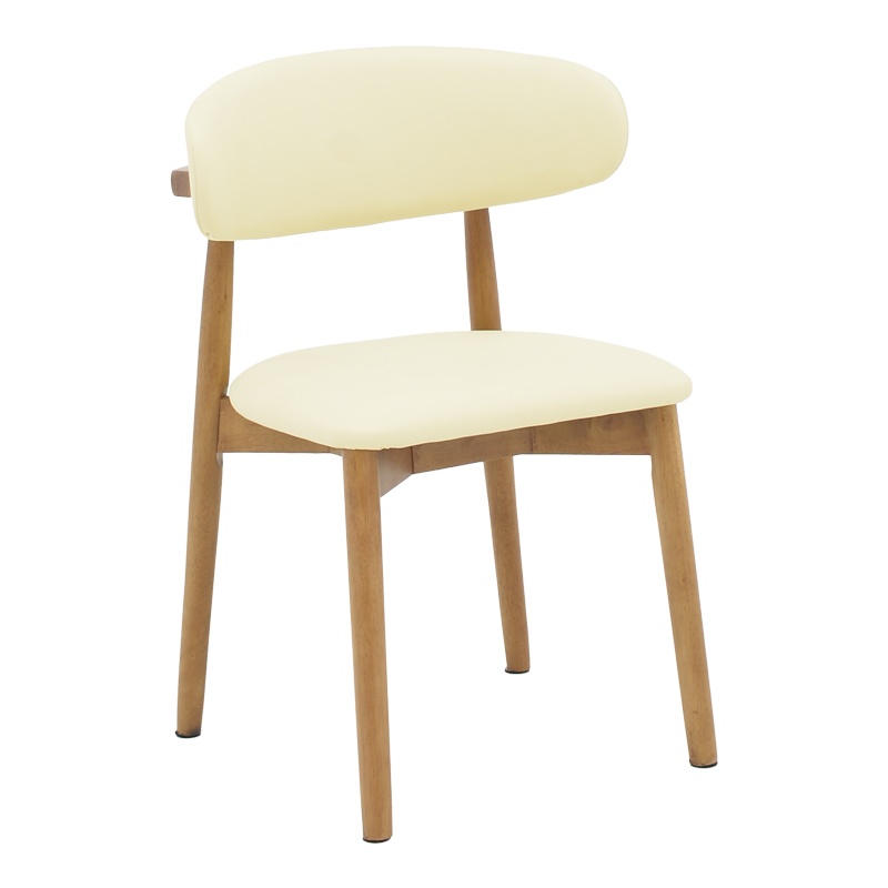 Scaun Model Ubene, Nuc/Bej, 46x58x79 cm