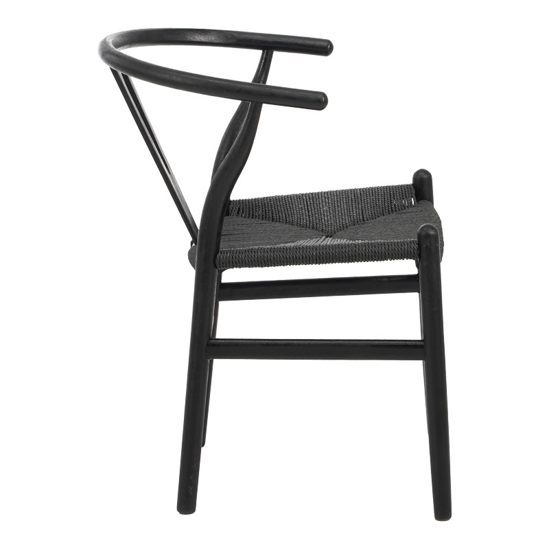 Scaun Model Wishbone, Negru, 60x51x80 cm - 1 | YEO