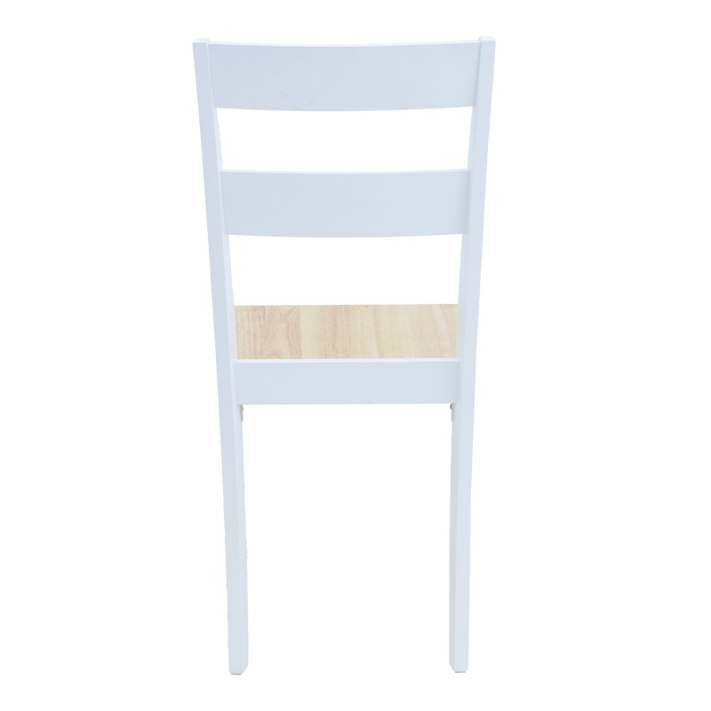 Scaun Model York, Alb/Natur, 39.5x47.5x89 cm - 4 | YEO