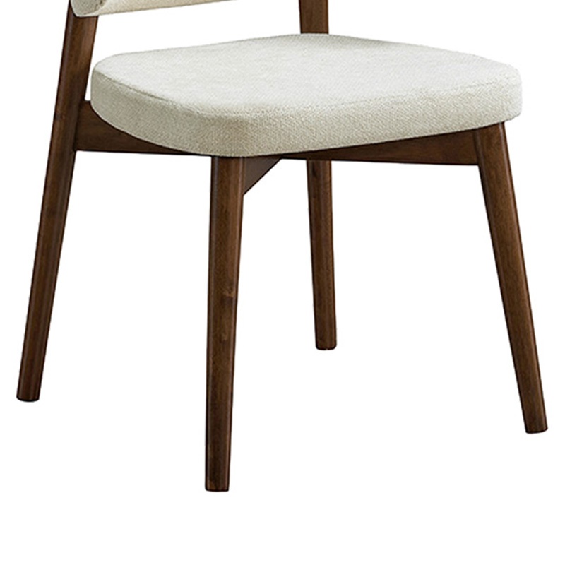 Scaun Siena, nuc/ecru, 48x50x81 cm - 4