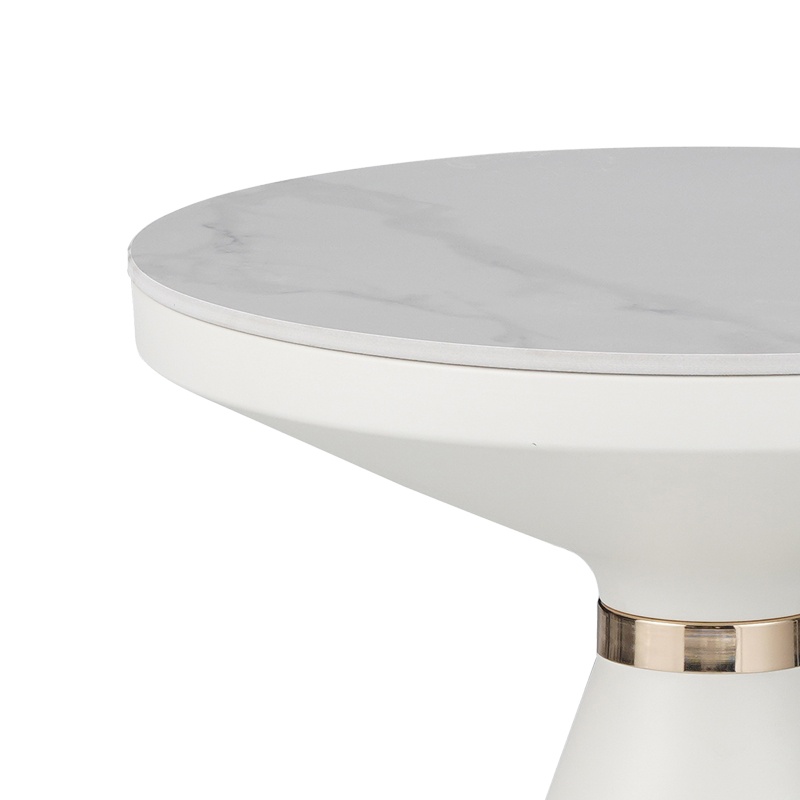 Set 2 Masute de Cafea Model Coozlin, Alb marmorat - 2 | YEO