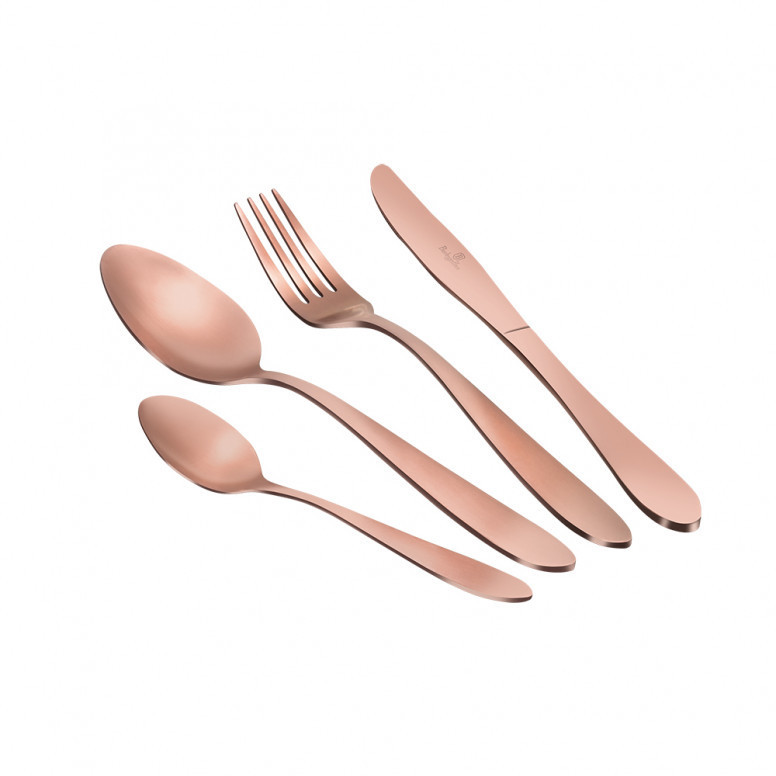 Set 24 tacamuri Satin Rose Gold