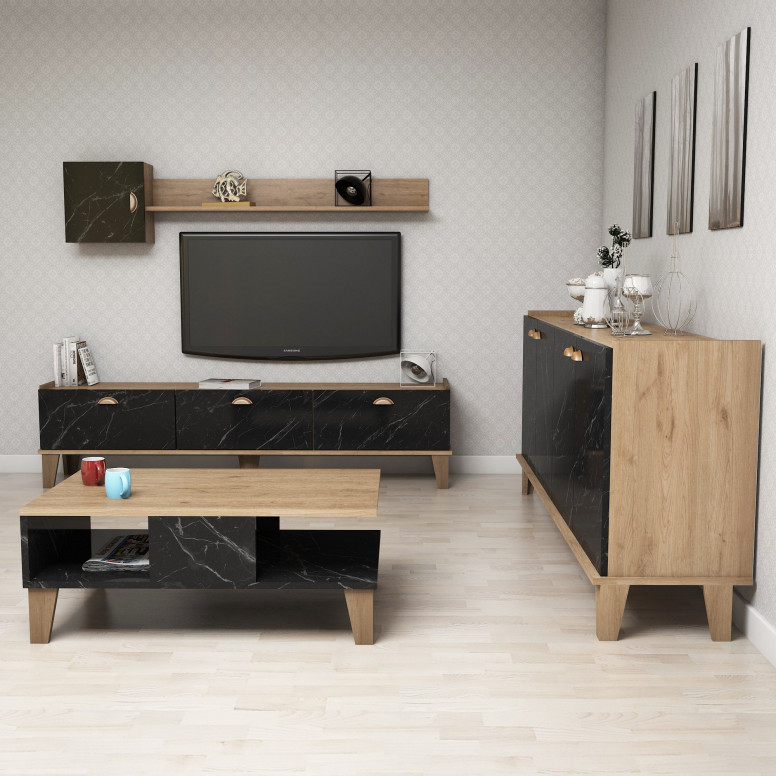 Set Complet Living Sumer G7030 Oak-Marble - 1 | YEO