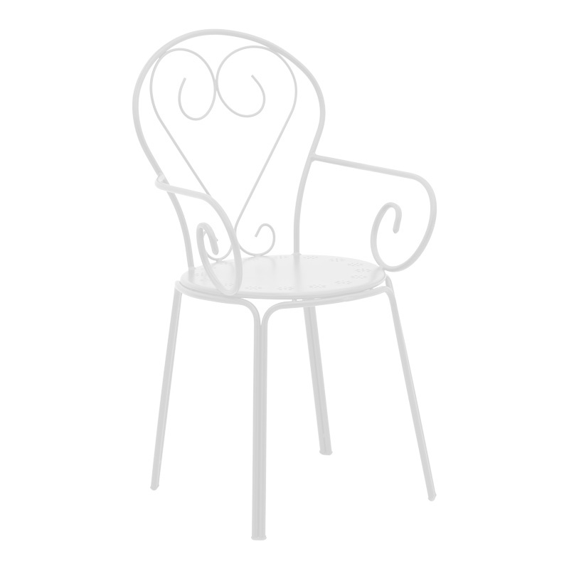 Set masă și scaune de exterior, 3 Piese, Model Watson-Monasty, Alb, 70x70x70 cm - 1 | YEO
