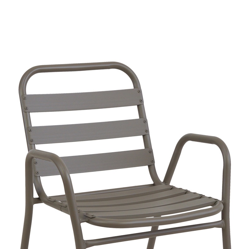 Set masă și scaune de exterior, 3 Piese, Model Watson-Sussie, Champagne, D60x70 cm - 2 | YEO