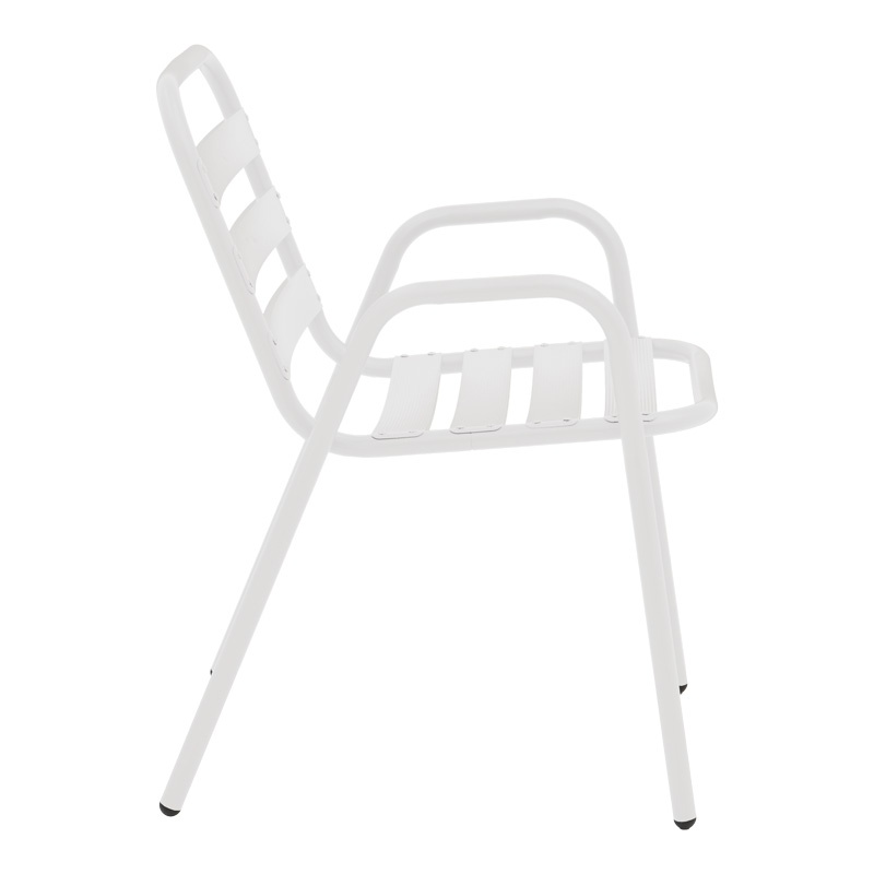 Set masă și scaune de exterior, 5 Piese, Model Sussie-Ensure, Alb, 120x70x70 cm - 3 | YEO