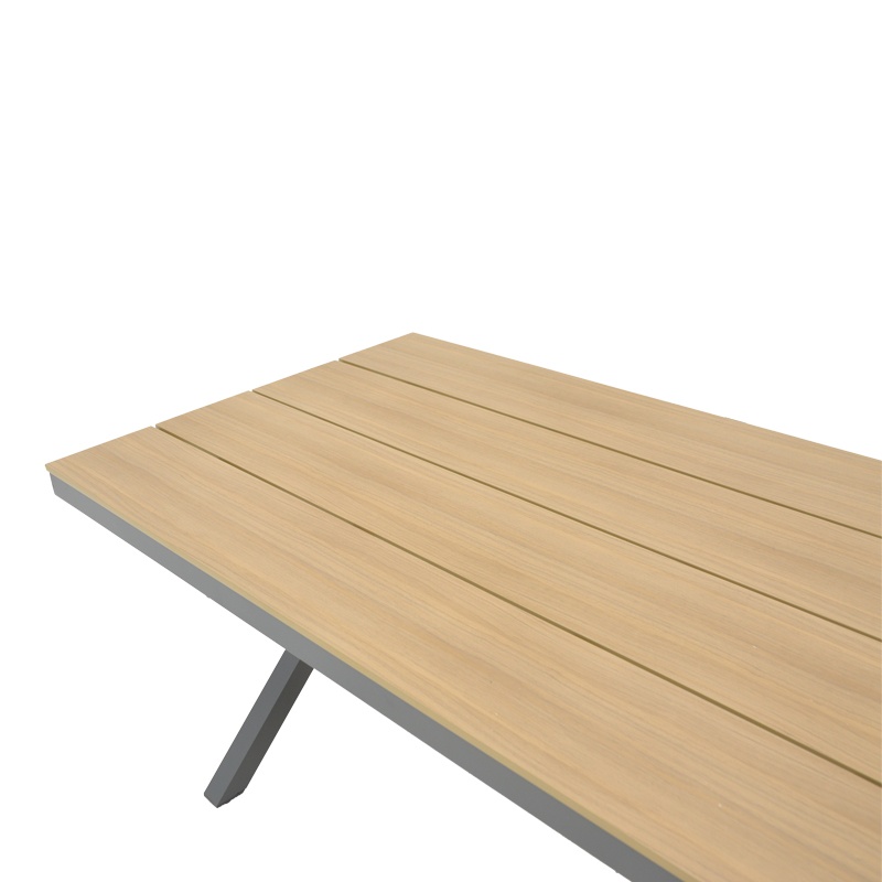 Set masă și scaune de exterior, 5 Piese, Model Thorio-Azelie, Antracit/Natural, 160x90x75 cm - 3 | YEO