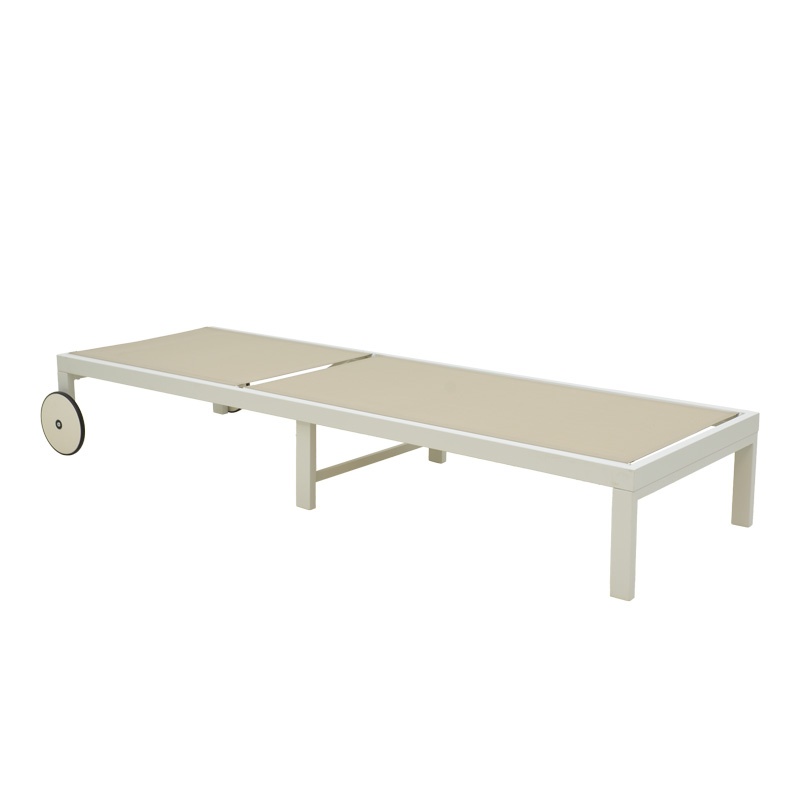 Șezlong Model Mailo, Alb, 71x206x30 cm - 1 | YEO