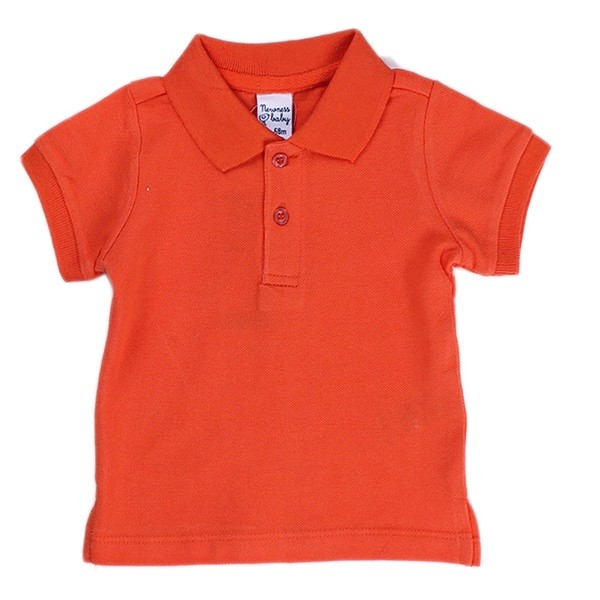 Tricou polo portocaliu Newness