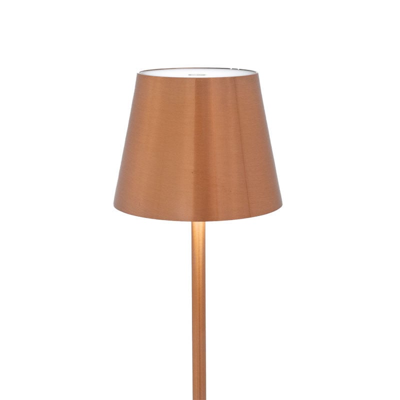 Veioza Brave LED rose gold D10x35cm