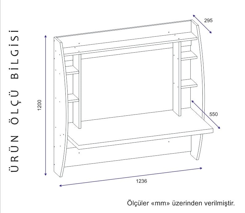 Birou Buglem Alb 123.6x120x55 cm