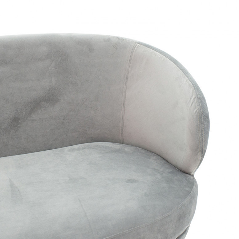 Canapea Gloria 2 Locuri Gri 132x82x83 cm - 2 | YEO