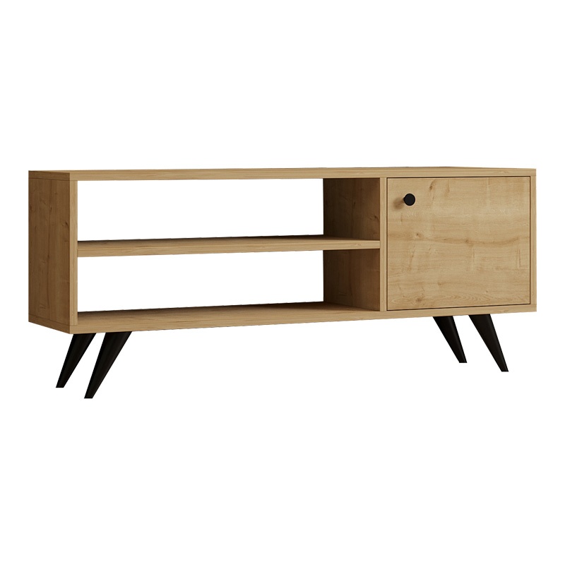 Comodă TV Model Wison, Stejar, 120x29x50 cm