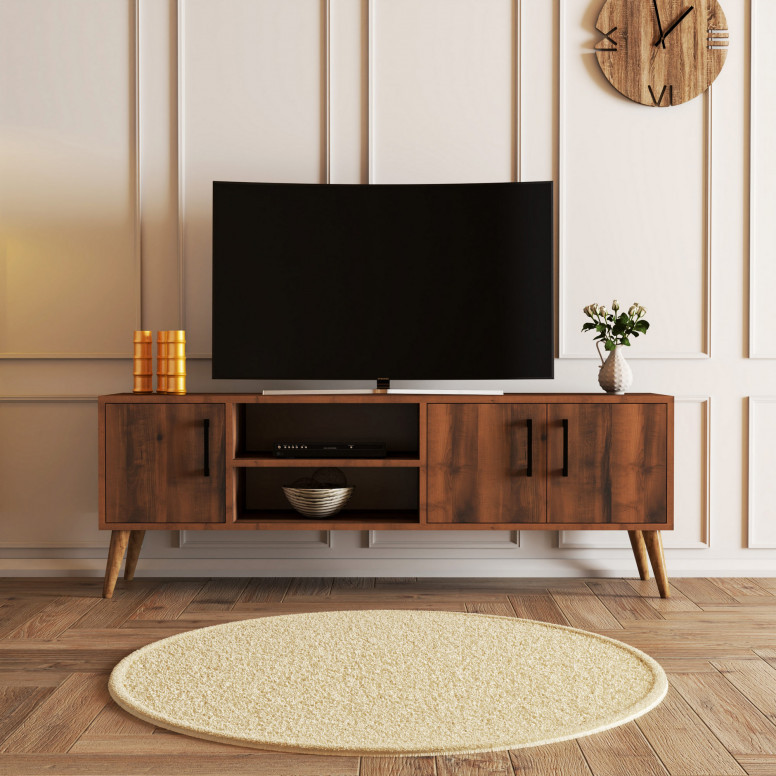 Comoda TV Salvador, Model Exxen-1582, 150x52x34 cm, Nuc