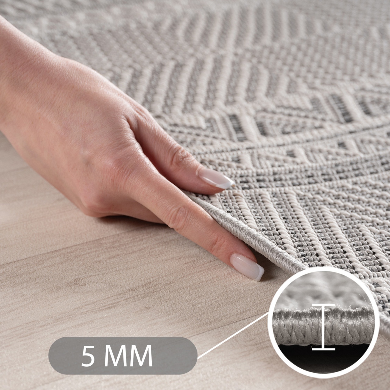 Covor traversa Desert V3 Gri, 80 x 250 cm - 2 | YEO