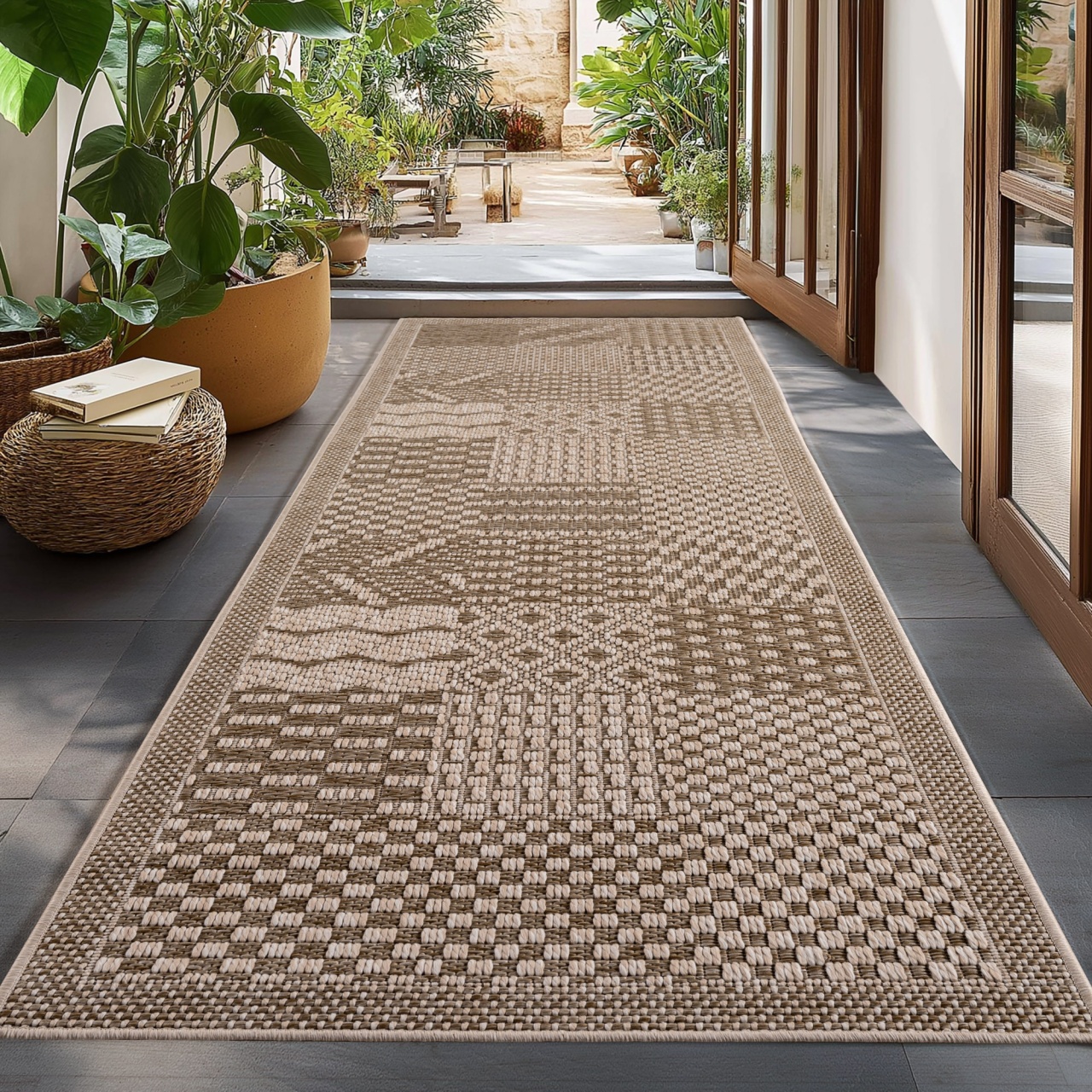 Covor traversa Ibiza V2 Bej, 80 x 250 cm