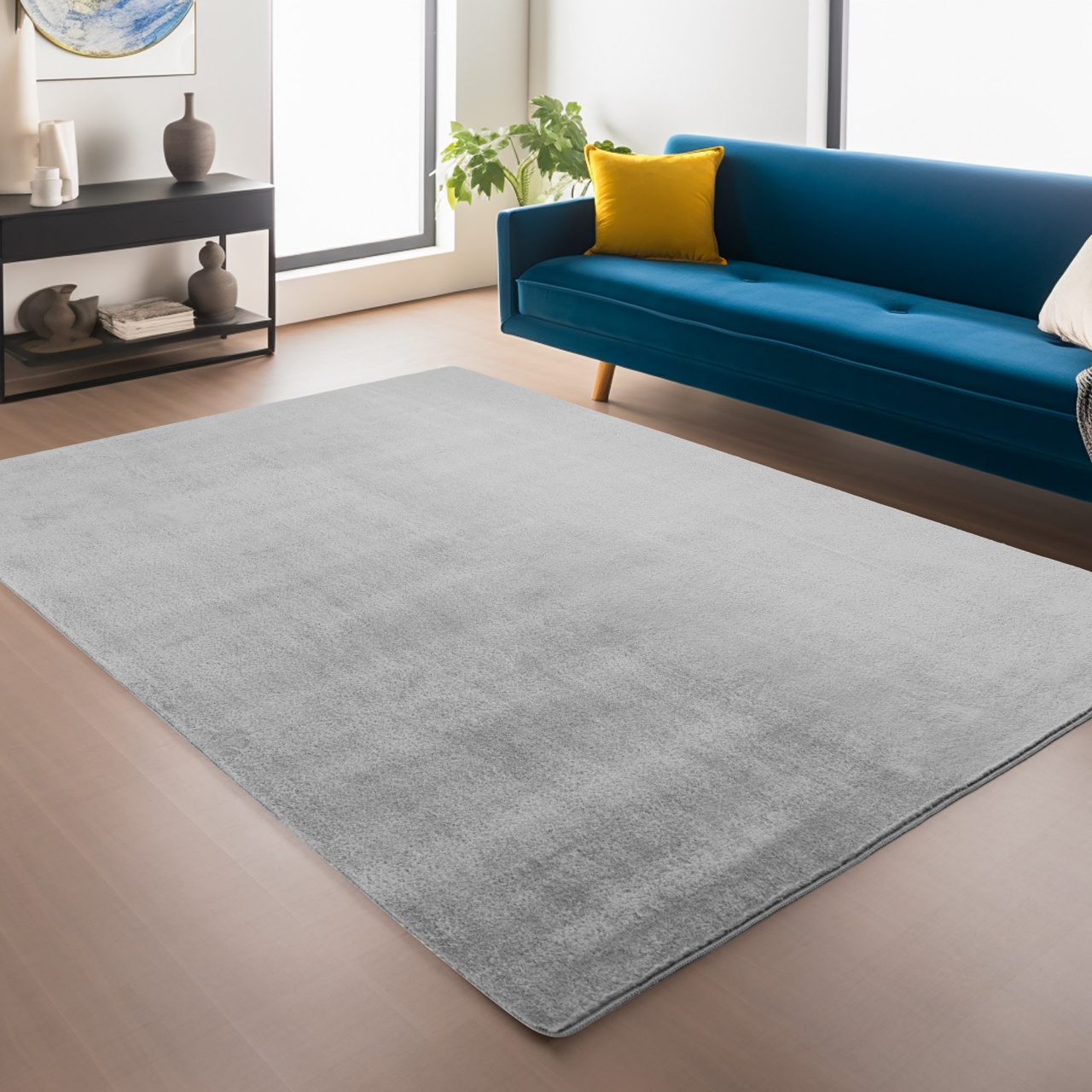 Covor traversa Joy Argintiu, 60 x 100 cm