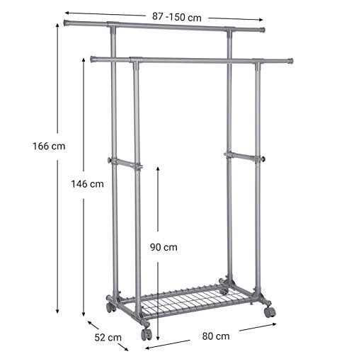 Cuier Model Beasley, Gri, 87-150x52x166 cm - 3 | YEO