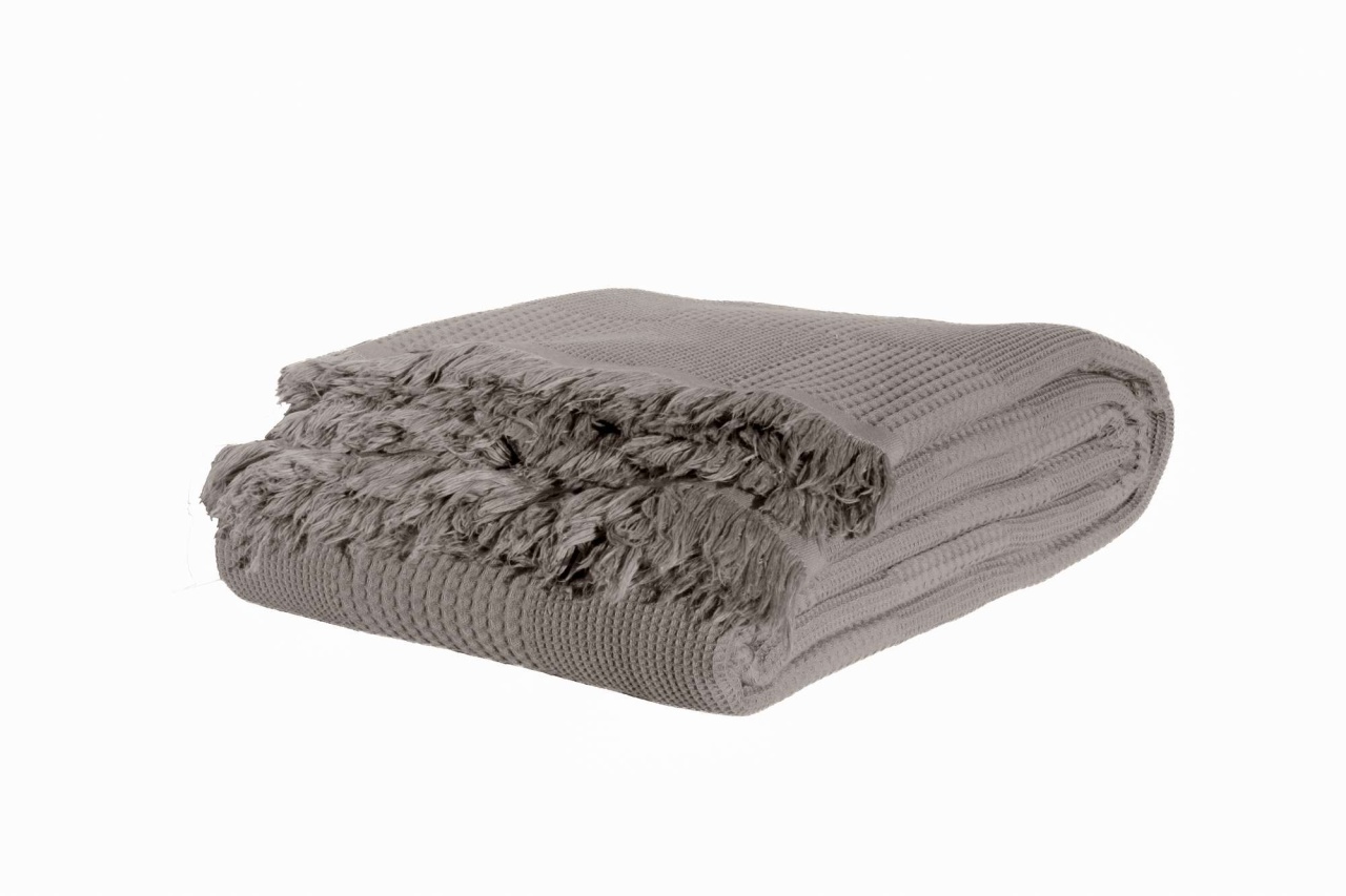 Cuvertura Pique pentru pat 1 Persoana Model Russel Grey - 1 | YEO