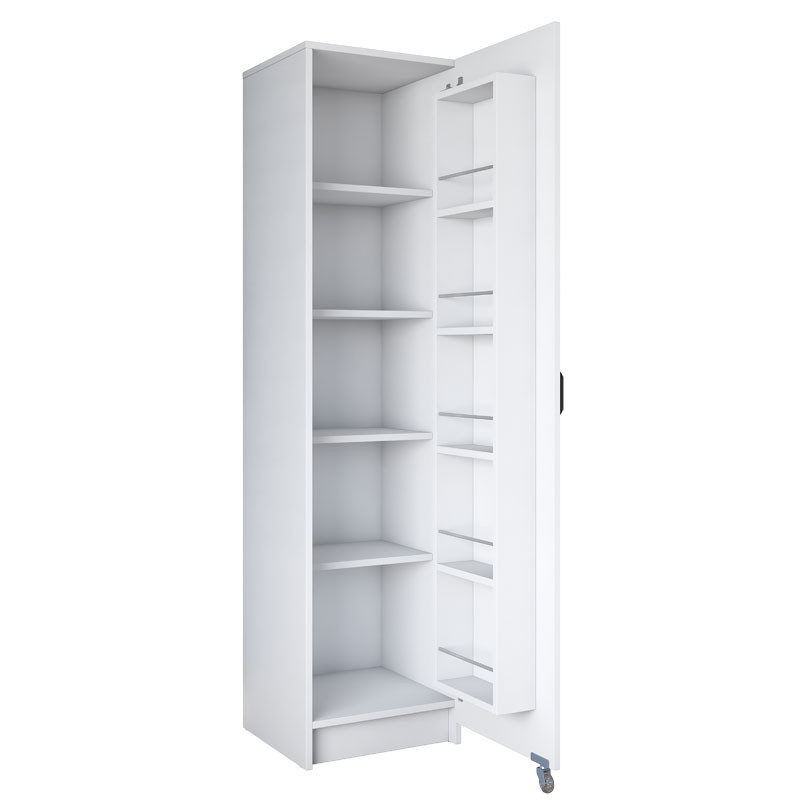 Dulap multifunctional Model Amre, Alb, 45x42x180 cm - 3 | YEO