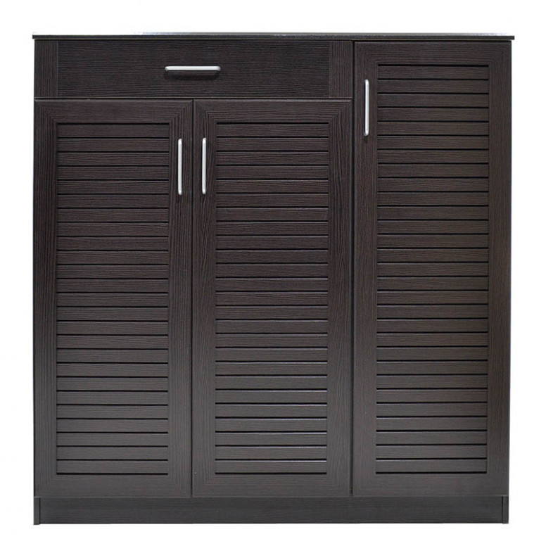 Dulap Pantofi Model Lilith, Wenge, 120x37x123 cm - 3 | YEO