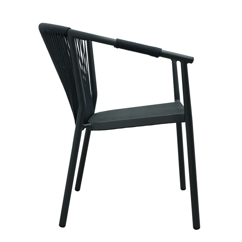 Fotoliu de grădină Model Convince, Gri, 56x63x82 cm - 2 | YEO