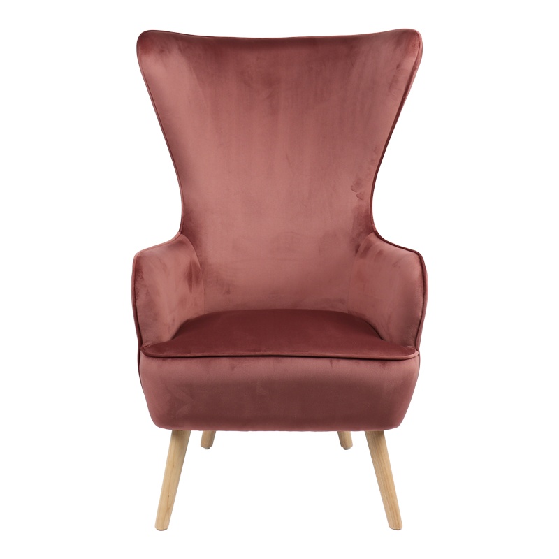 Fotoliu Model Byfon, Rose/Natur, 76x83x117 cm - 3 | YEO